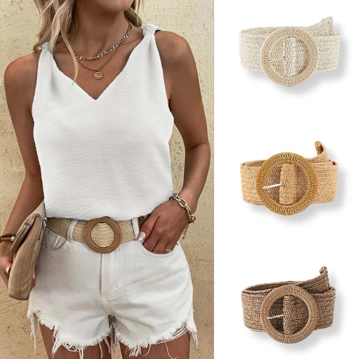 Ceinture Tressée Femme