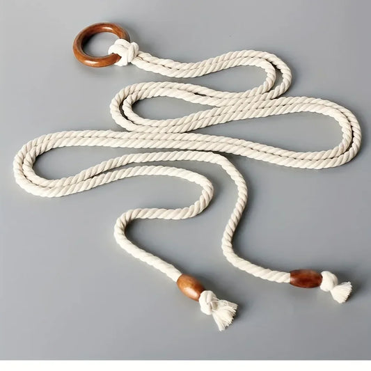 Ceinture Tressée Double Cordon Femme